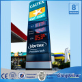 large advertising outdoor standing stainless steel led sign display